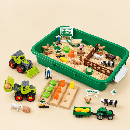 Little Worlds ™ Sensory Bin  —  Keeps The iPad In The Drawer