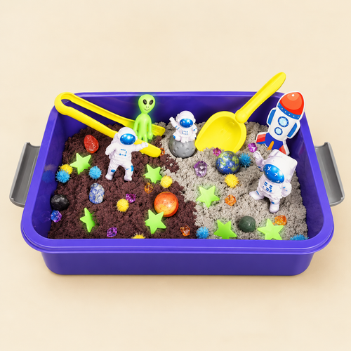 Little Worlds ™ Sensory Bin  —  Keeps The iPad In The Drawer